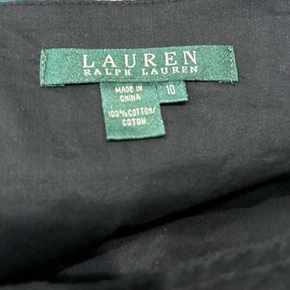 Lauren Ralph Lauren Smocked Waist Midi A-Line Skirt Size 10 Mature Witchy Preppy - Picture 3 of 8